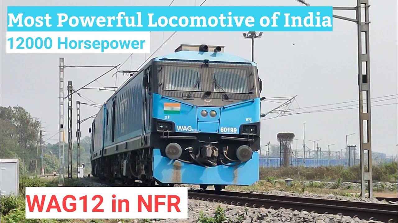 🔥 12000 HP WAG-12B in NFR !! Departure from New Jalpaiguri with BCNA-HS Freight Rake