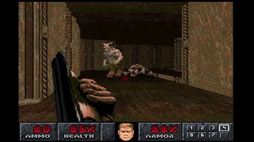 Final Doom (PS1) MAP 29: The Death Domain (100% Kills)