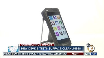 New device tests surface cleanliness