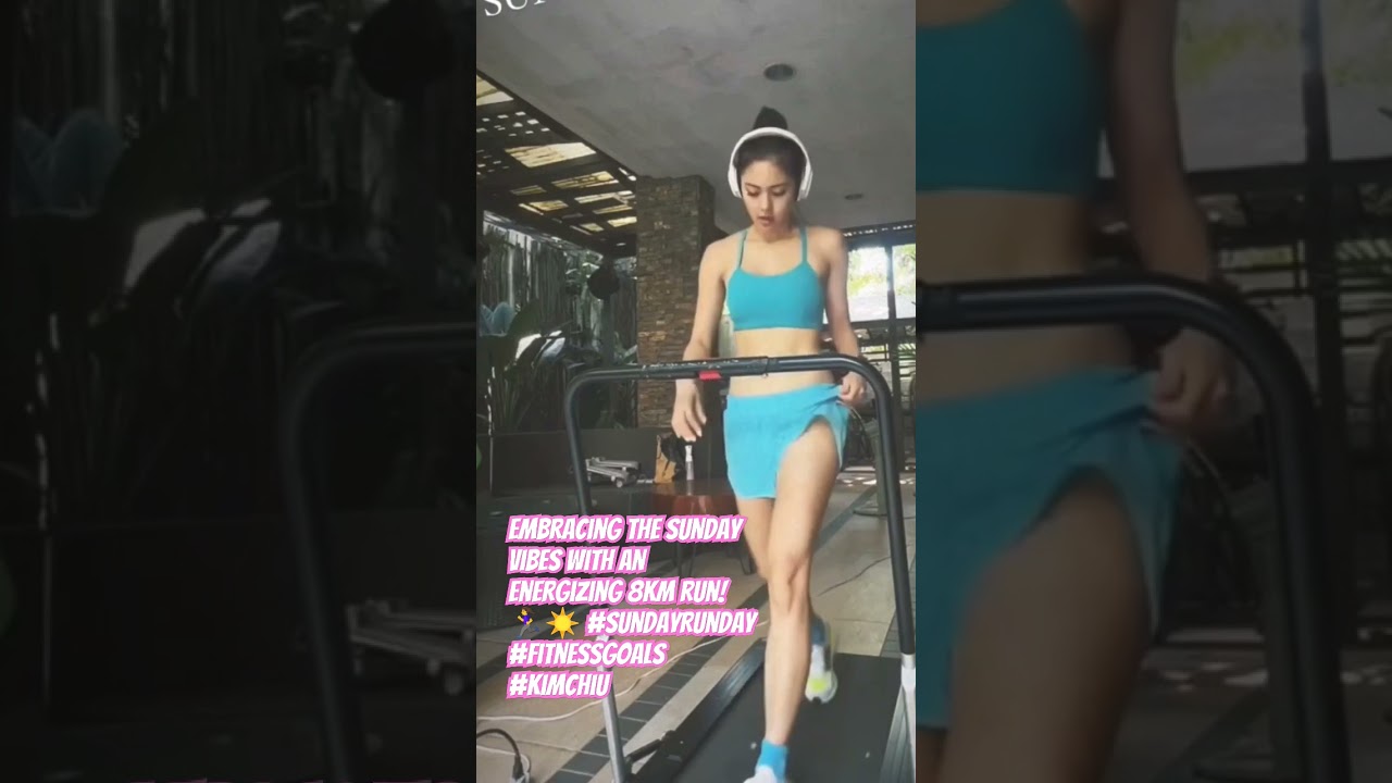 ⁣Kim Chiu ❤️ Embracing the Sunday vibes with an energizing 8km run! 🏃‍♀️☀️  #FitnessGoals