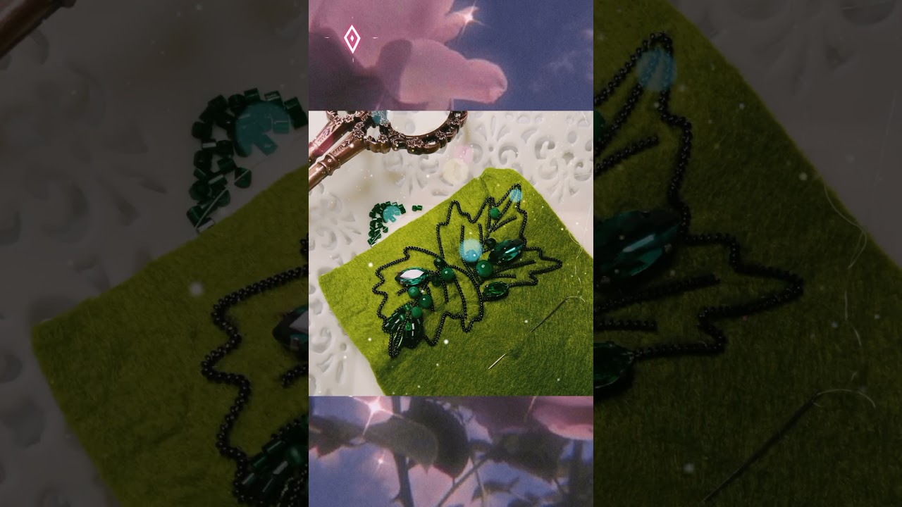 Брошь ручной работы "Калина" @NG