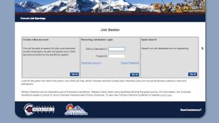 The Job Search via: connectingcolorado.com