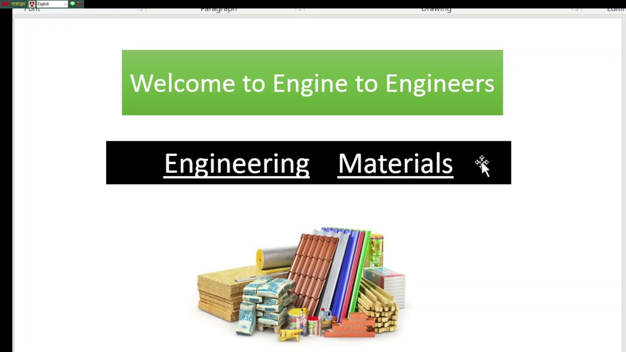 INTRODUCTION OF NGINEERING MATERIALS.
