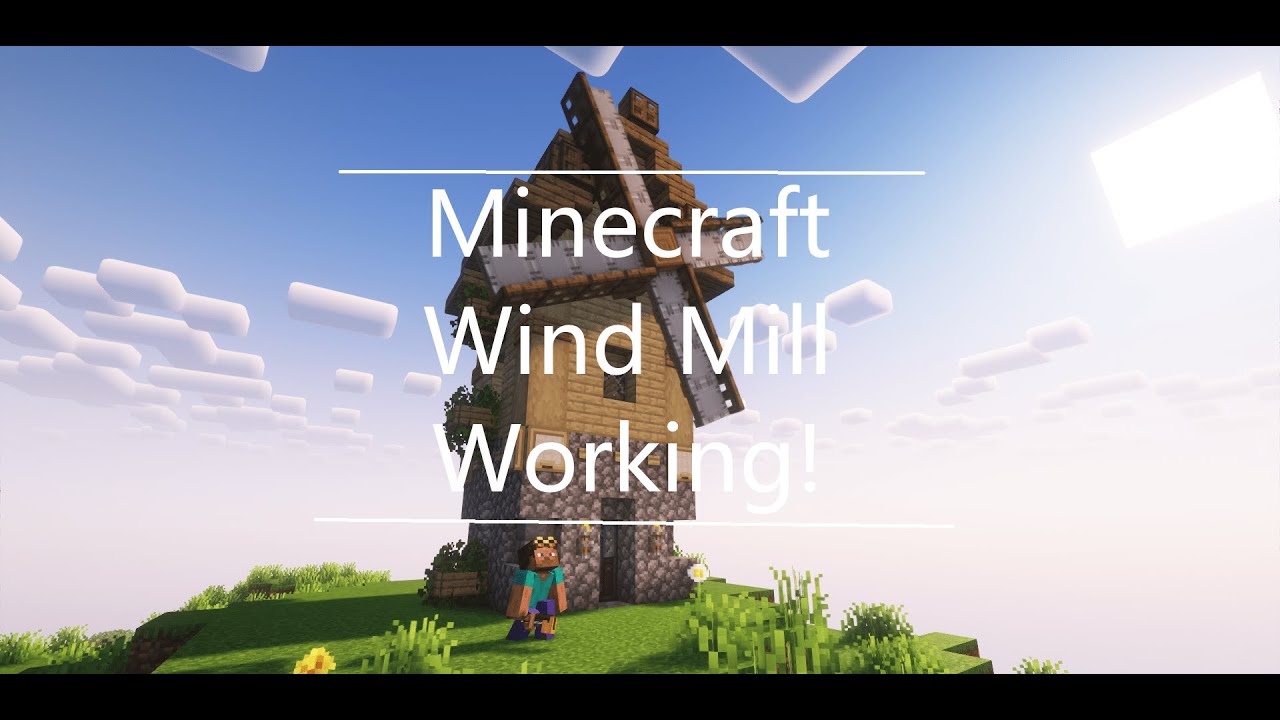 Minecraft How to make a Working Windmill with Create mod