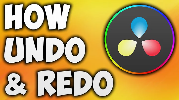 How to Undo in Davinci Resolve   How to Redo in Davinci Resolve