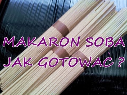 Wideo: Jak Gotować Japoński Makaron