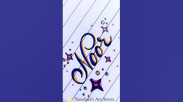 Noor Name Art #shorts #ytshorts
