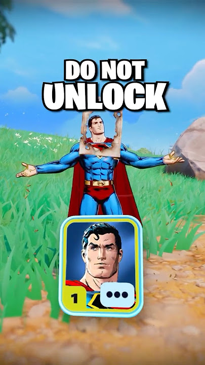 Do NOT Unlock The Superman Outfit.