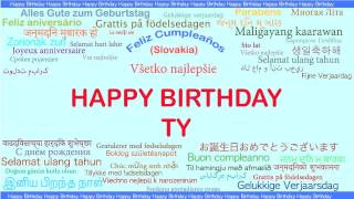 Ty   Languages Idiomas - Happy Birthday