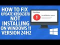 How To Fix Update KB5063878 Not Installing On Windows 11 Version 24H2 mp3