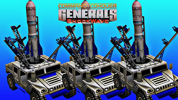 Command & Conquer Generals Shockwave Chaos USA Humvee 1 vs 2 USA Unfair Plane General