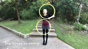 Hip hinge vs smear twin hoop tutorial with Jasmine Kienne