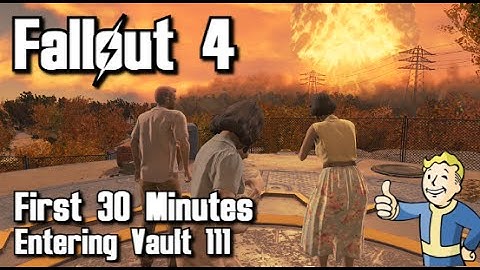 Fallout 4 - First 30 Minutes - Entering Vault 111 (Xbox One) - Part 1