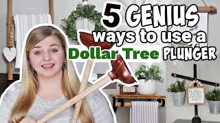 5 Genius Ways to Use A Dollar Tree TOILET PLUNGER | DIY DOLLAR TREE DECOR IDEAS | Krafts by Katelyn
