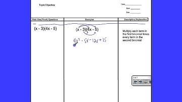 Alg 8-3 Multiplying Polynomials
