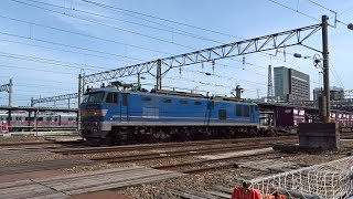 2019.05.18 貨物列車（3099列車）秋田駅到着 ※秋田駅約7時間遅れ