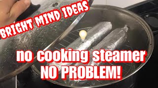 Bright Ideas: No Food Steamer NO PROBLEM
