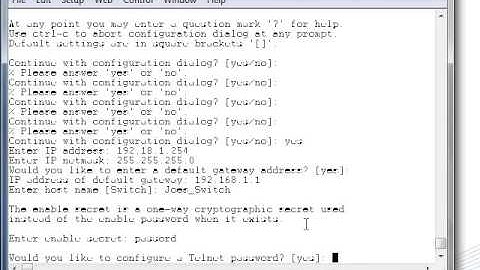 ICND1 module 12: Switch Configuration