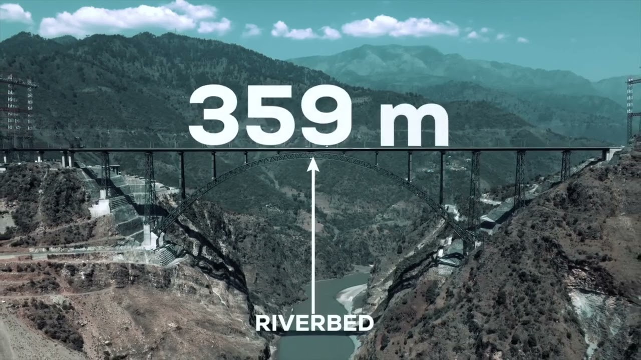 Chenab bridge- World highest railway bridge