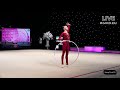 Khrystyna pohranychna  hoop final  2020 miss valentine grand prix stream highlight