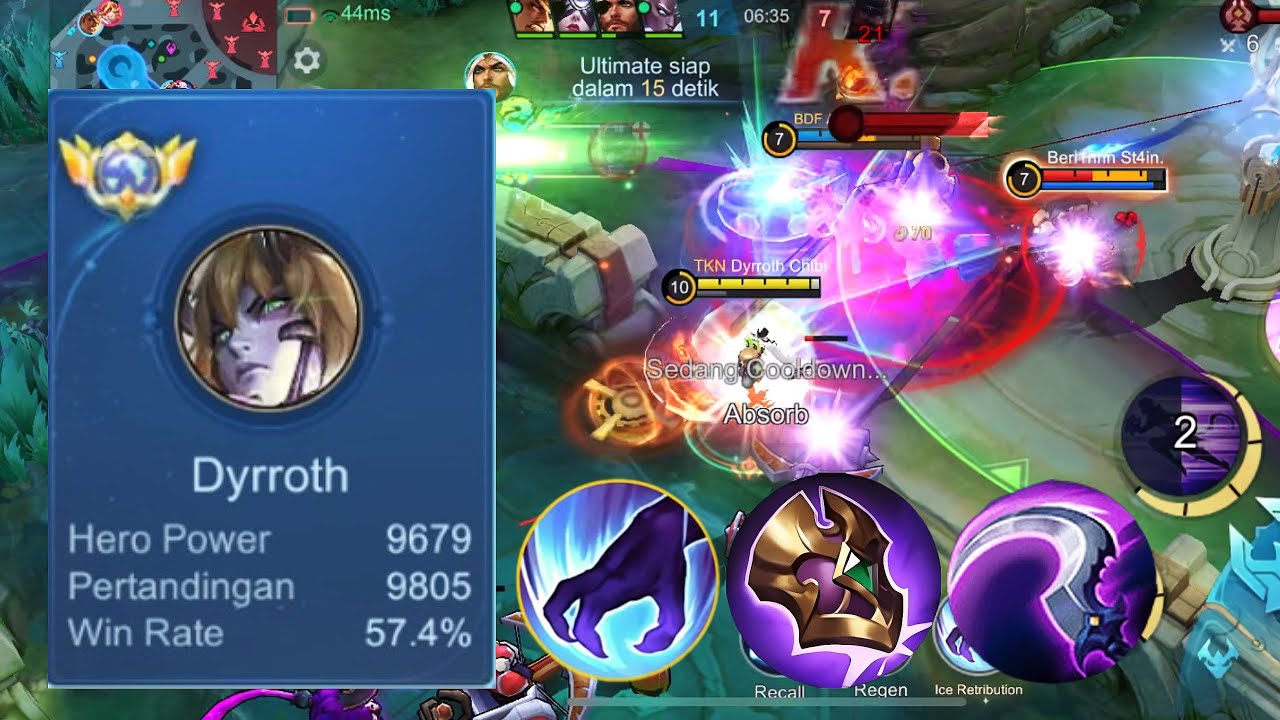 Part 110 | Dyrroth New Buffed Vs Hayabusa | Global Dyrroth New Build 2025 Carry Team!!!