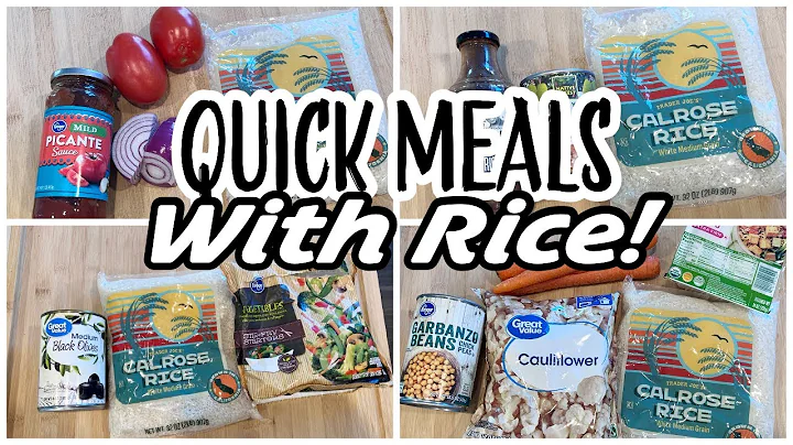 EASY & CHEAP Meals With Rice | Healthy Low Budget ...