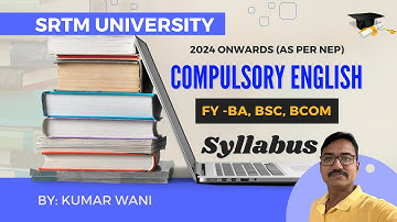 SRTM University FY BA, BSc, BCom Compulsory English Syllabus (Hindi) | Meritup by Kumar Wani