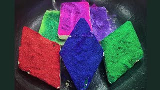 Homemade Big Diamond & Slab Reforms • Melting Powdery Texture Crush • Satisfying • Gymchalk ASMR♦️🟪 screenshot 5