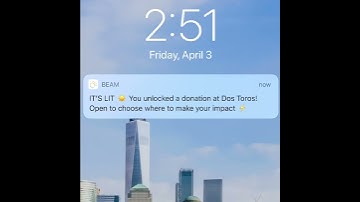 Beam makes ~1% of your spending go to non profits, at no cost to you. Square Notification