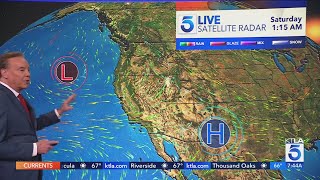 Cooler temperatures in the forecast for Southern California