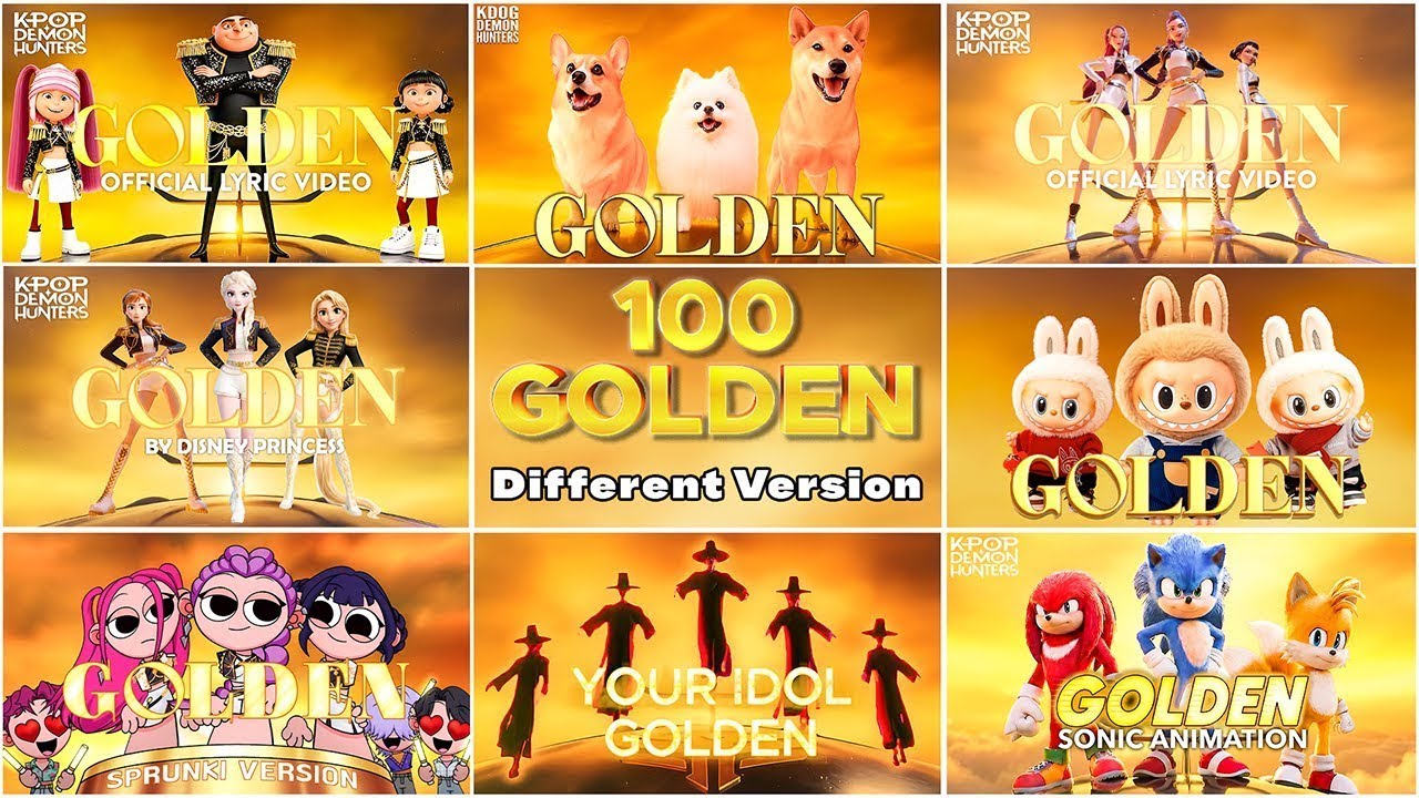 Song 'GOLDEN Huntrx Through Different Versions ~ Guess The Song Golden KPOP DEMON HUNTERS