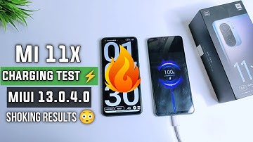 Mi 11X MIUI 13.0.4.0 With Android 12 Update Charging Test ⚡ (0-100%) Shoking Results
