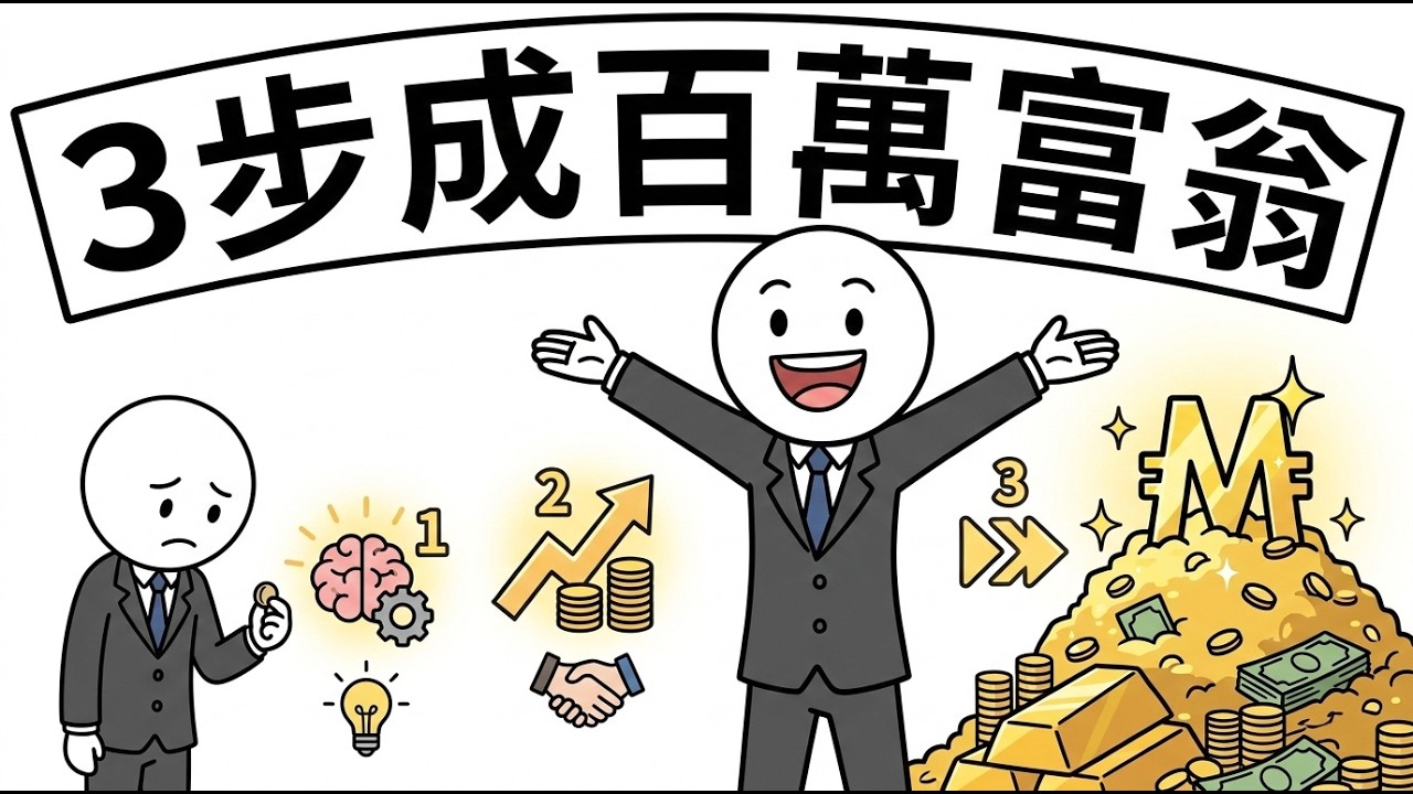 做到這3點，你也可以成為百萬富翁