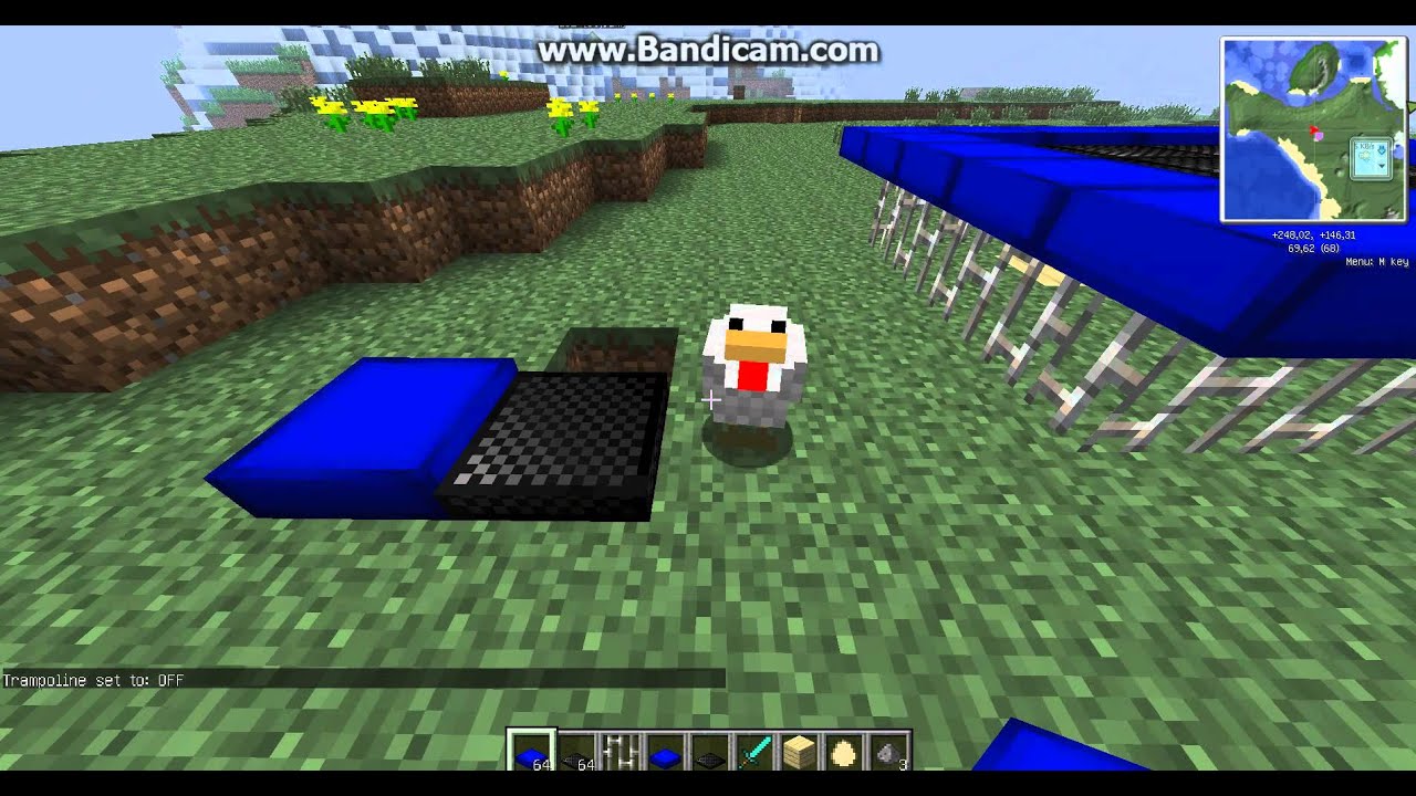 майнкрафт обзор модов №1 от BULKO_MAN " trampoline mod"