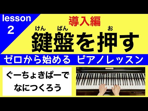 lesson 2【鍵盤を押す】ぐーちょきぱーでなにつくろう／ゼロから始める