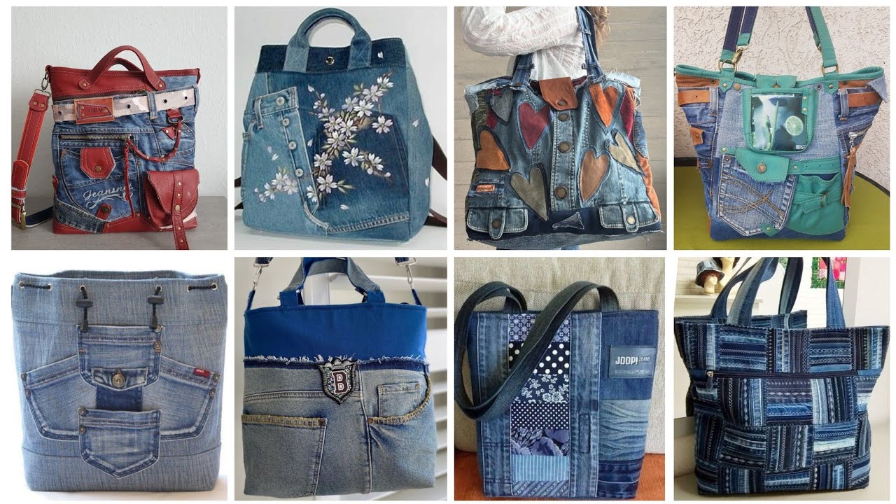  denim jeans recycled bag ideas for womens 