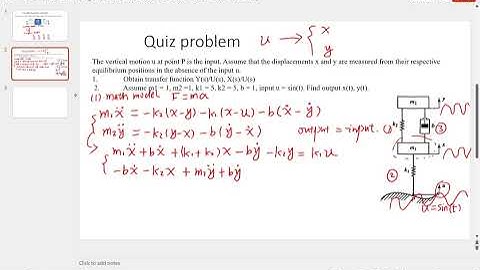 Module 3: transfer function for multiple input and multiple output system (MIMO)