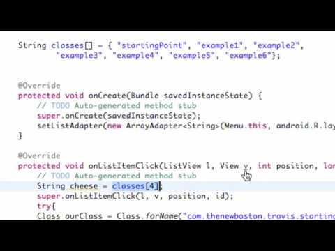 Android Application Development Tutorial   21   Finishing ListActivity