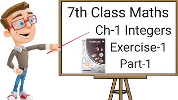 7th class maths in telugu | chapter -1 integers | Exercise -1 || part -1