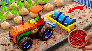 Top diy tractor making mini road with mini tractor | diy mini seeding machine | HaiPhong Mini