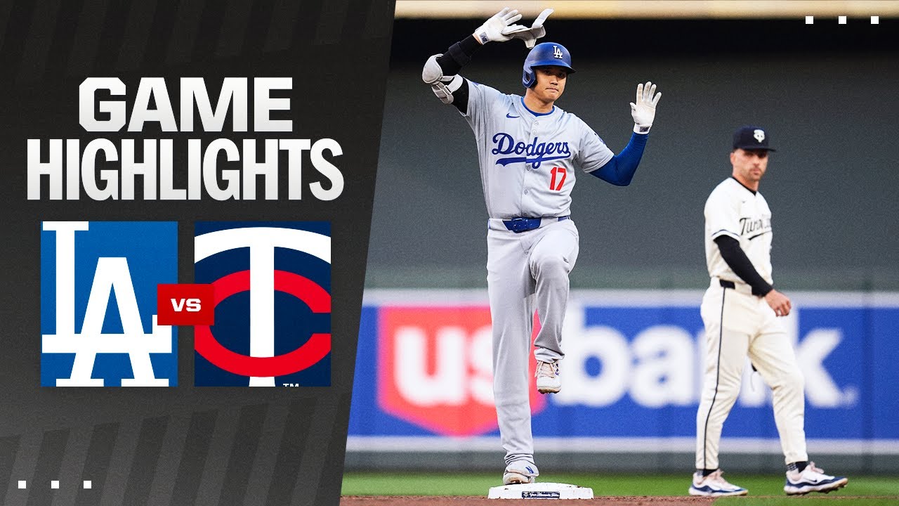 Dodgers vs Twins Game Highlights