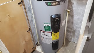 installing a new ao smith 50 gallon water heater