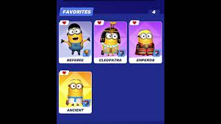 Minion Rush Unity Referee, Cleopatra, Emperor and Egyptian in Favorite Mode