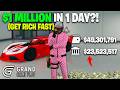 Can You Make $1,000,000 In One Day In Grand RP? | Get Rich In Grand RP | Easy Money Grand RP Mp3 Song