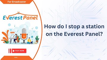 How do I stop a station on the Everest Panel?