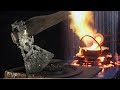 ЧУТЬ НЕ СЖЕГ МАСТЕРСКУЮ - Художественное литье топора в стиле Dark Souls