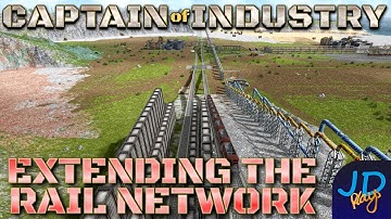 Uitbreiding van het spoorwegnet 🚛 Captain of Industry DragonIsle 🚜 Ep57 👷 Laten we spelen, walkth...