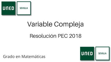 Resolución PEC 2018 - Curso 2017/2018 | Variable Compleja | UNED