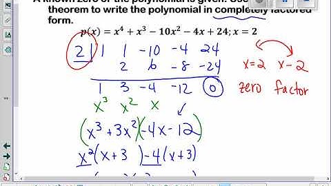 3 2 Factoring using Factor Theorem VIDEO