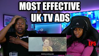 Americans React to MOST EFFECTIVE UK TV ADVERTS ( Reaction)